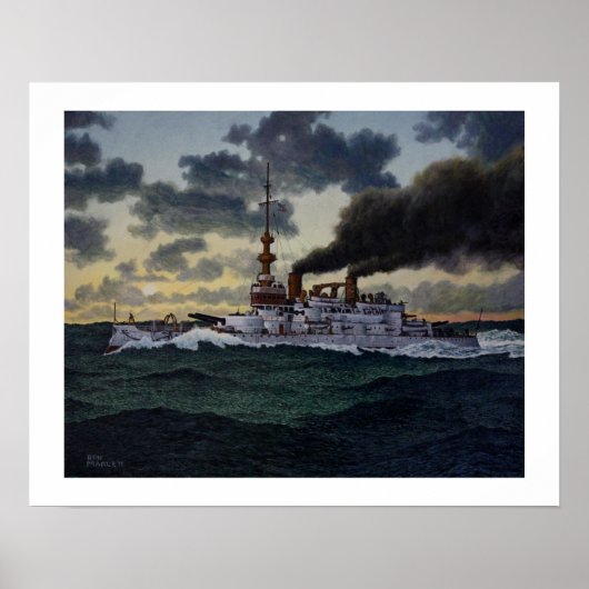 USS Oregon - 1896 Poster (Voorkant)