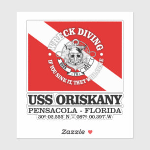 USS Oriskany (beste wrakken) Sticker