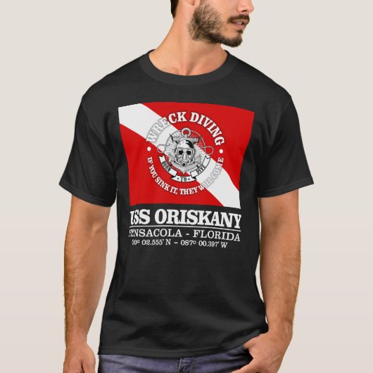 USS Oriskany (beste wrakken) T-shirt (Voorkant)