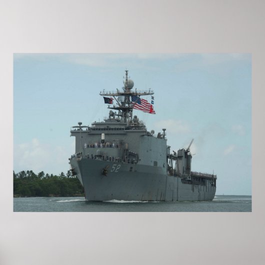 USS Pearl Harbour (LSD 52) Poster (Voorkant)