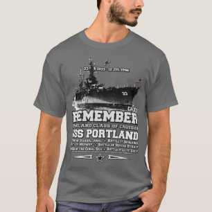 USS Portland CLCA33 Zware kruiser T-shirt