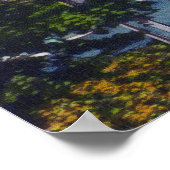 USS Portland passeert onder Sint John's Bridge Poster (Hoek)