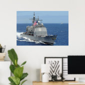 USS Princeton (CG 59) Poster (Thuiskantoor)