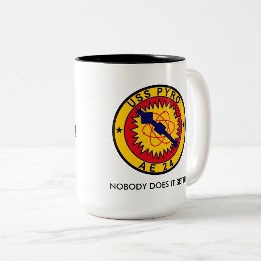 USS PYRO AE-24 KOFFIE-MOK TWEEKLEURIGE KOFFIEMOK (Voorkant rechts)