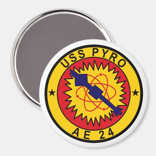 USS Pyro AE-24 Magnet (Recto/Verso)