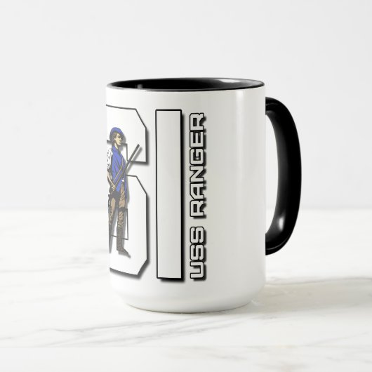 USS RANGER CV-61 Mug (Devant droit)
