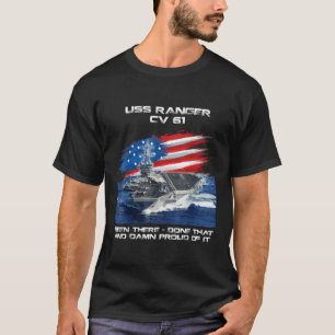 USS Ranger CV 61 Vliegtuig Carrier Veteran USA T-shirt