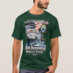 USS Rushmore LSD47 marine schepen T-shirt