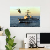 USS Sampson (DDG 102) Poster (Thuiskantoor)