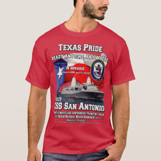 USS San Antonio LPD17 amfibisch transportdok 1 T-shirt