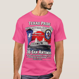 USS San Antonio LPD17 amfibisch transportdok T-shirt