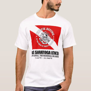 USS Saratoga (CV3) (wrak duiken) T-shirt