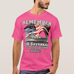 USS Savannah CL42 kruiser marine veteranen T-shirt