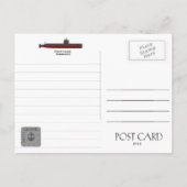 USS SKATE SSN-578 SUBMARINE - CARTE POSTALE (Dos)