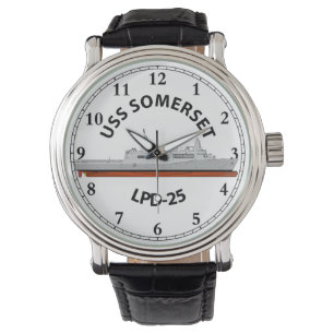 USS SOMERSET, LPD-25, SAN ANTONIO-KLASSE HORLOGE