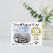 USS THEODORE ROOSEVELT CVN-71 - Carte postale (Debout devant)