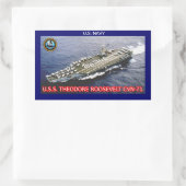 USS Theodore Roosevelt CVN-71 Sticker (Tas)