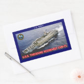 USS Theodore Roosevelt CVN-71 Sticker (Envelop)
