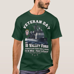 USS Valley Forge CG50 US Cruiser Veteranen T-shirt