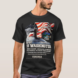 USS Washington SSN787 Onderzeebootveteranen T-shirt