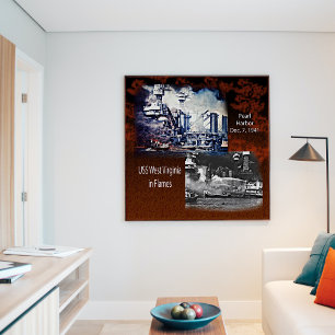 USS West Virgina, Pearl Harbour 1941 Poster