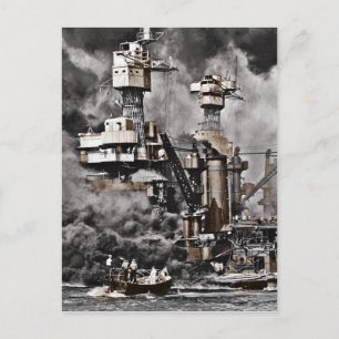 USS West Virginia Briefkaart