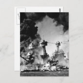 USS West Virginia op Pearl Harbour Briefkaart (Voorkant / Achterkant)