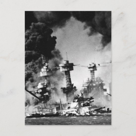 USS West Virginia op Pearl Harbour Briefkaart (Voorkant)