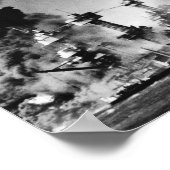 USS West Virginia op Pearl Harbour Poster (Hoek)