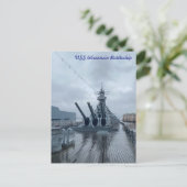USS Wisconsin Battleship Briefkaart (Staand voorkant)