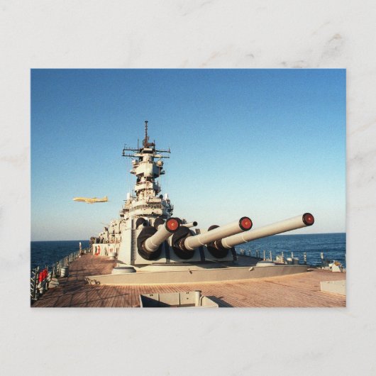 USS Wisconsin (BB-64) Briefkaart (Voorkant)