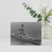 USS Wisconsin (BB-64) Briefkaart (Staand voorkant)