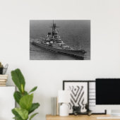 USS Wisconsin (BB-64) Poster (Thuiskantoor)