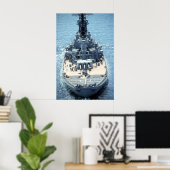 USS Wisconsin (BB-64) Poster (Thuiskantoor)