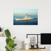 USS Wisconsin (BB-64) Poster (Thuiskantoor)