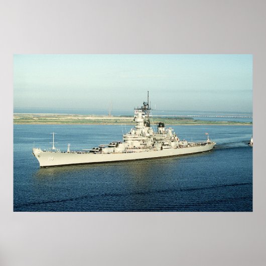 USS Wisconsin (BB-64) Poster (Voorkant)