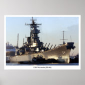 USS Wisconsin Poster (Voorkant)