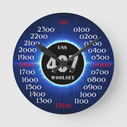 USS Woolsey (DD-437) Ronde Klok (Voorkant)