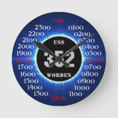 USS Worden (DD-352) Ronde Klok (Voorkant)