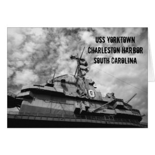 USS Yorktown Charleston SC Battelship Kaart