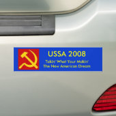 USSA 2008 - Gepersonaliseerd Bumpersticker (Op auto)