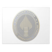 USSOCOM Emblem Notitieblok (Voorkant)