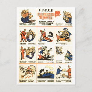 USSR CCCP Propaganda-Posters uit de Koude Oorlog S Briefkaart