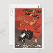 USSR CCCP Propaganda-Posters uit de Koude Oorlog S Briefkaart (Voorkant / Achterkant)