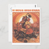 USSR CCCP Propaganda-Posters uit de Koude Oorlog S Briefkaart (Voorkant / Achterkant)