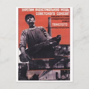 USSR CCCP Propaganda-Posters uit de Koude Oorlog S Briefkaart