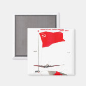 USSR CCCP Propaganda-Posters uit de Koude Oorlog S Magneet (Voorkant / Achterkant)