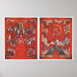 USSR CCCP Propaganda-Posters uit de Koude Oorlog S Poster