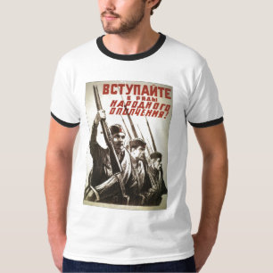 USSR CCCP Propaganda-Posters uit de Koude Oorlog S T-shirt