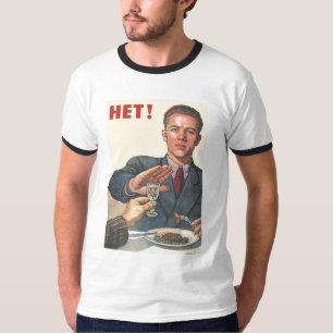 USSR CCCP Propaganda-Posters uit de Koude Oorlog S T-shirt